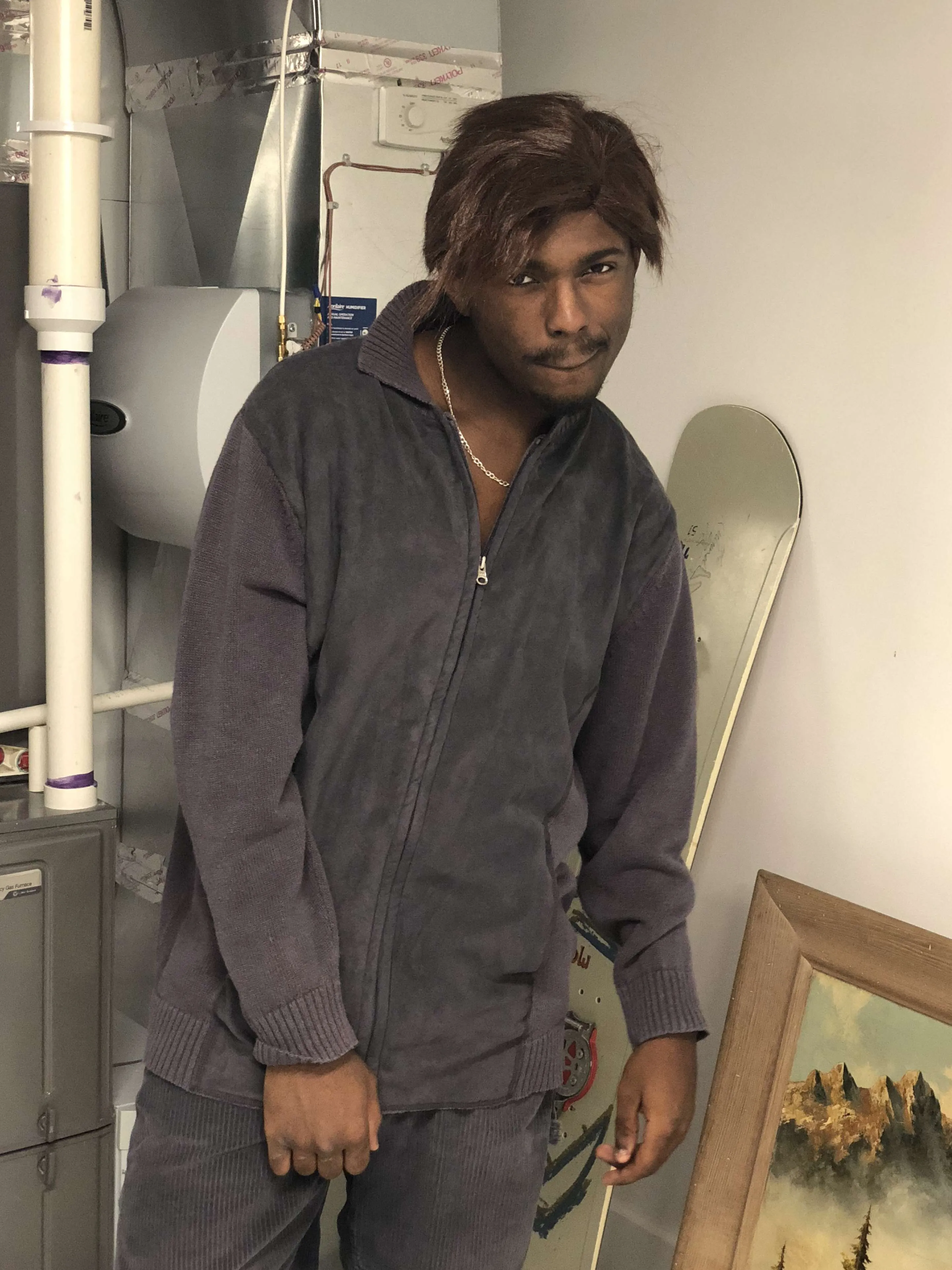 Kings' Court Grey Suede Jacket Size XL