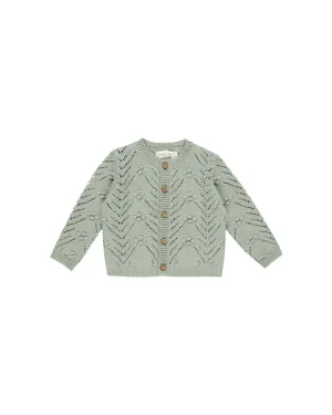 Knit Cardigan || Sage - SAGE | Quincy Mae