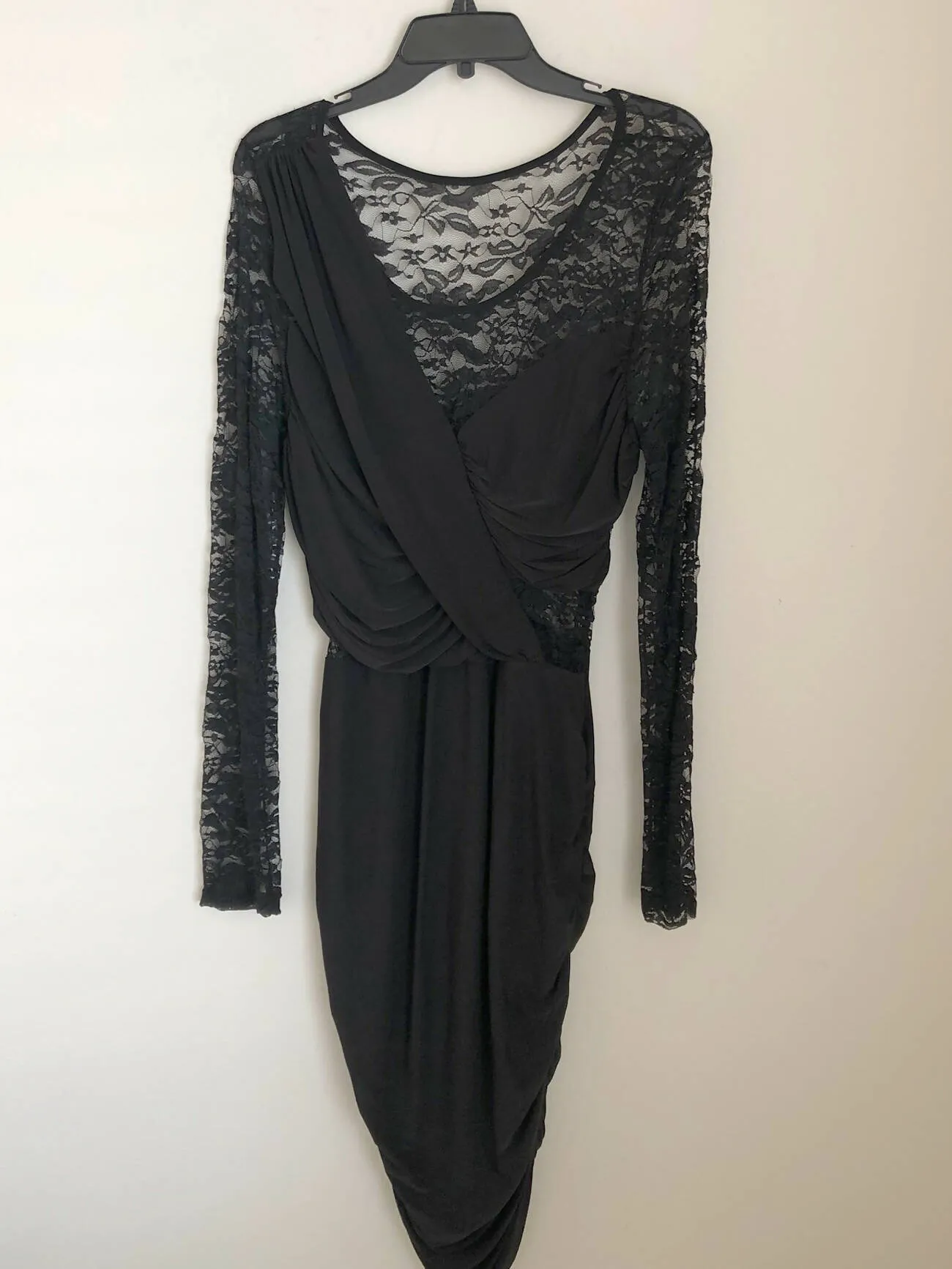Lace long sleeve sexy dress