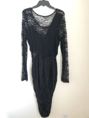 Lace long sleeve sexy dress