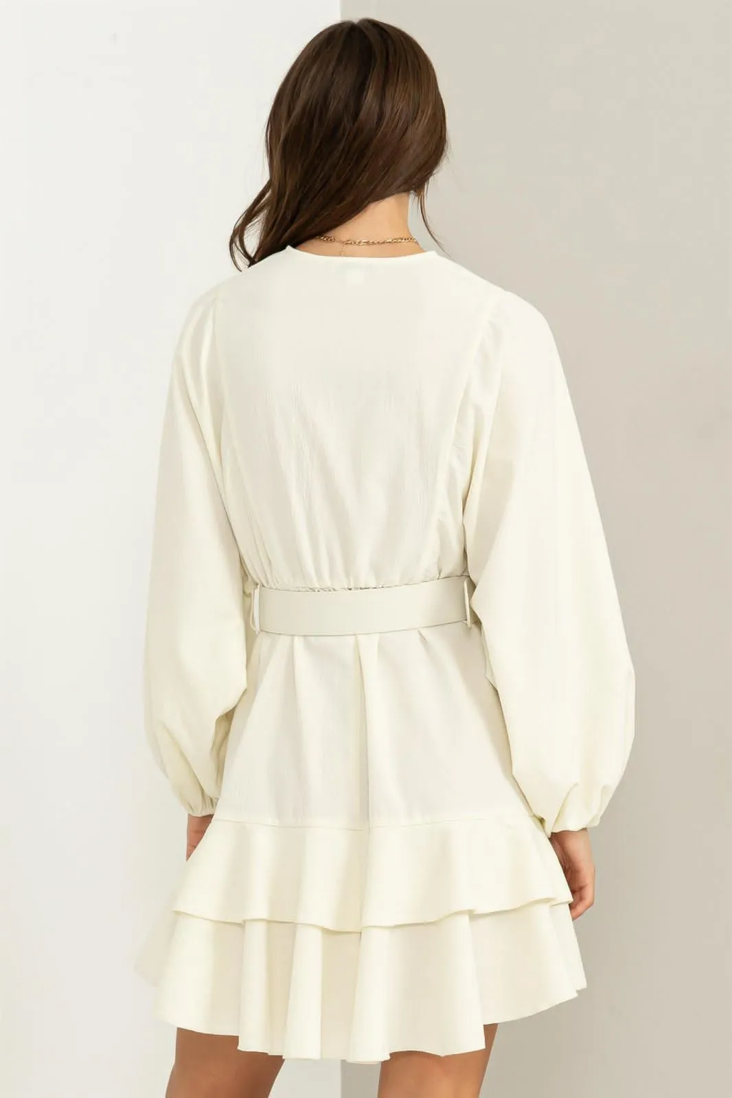 Loving the Look Belted Dress in White
