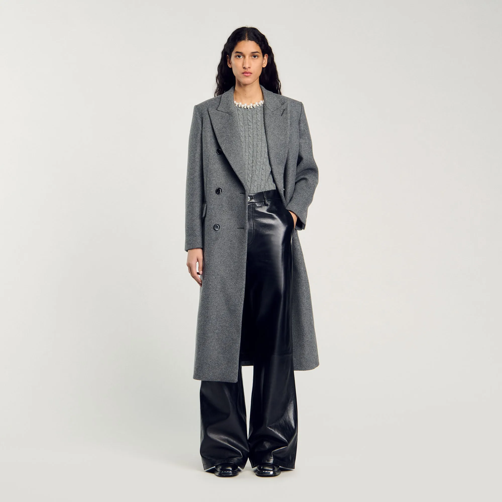 Madie Cable Knit Jumper Grey