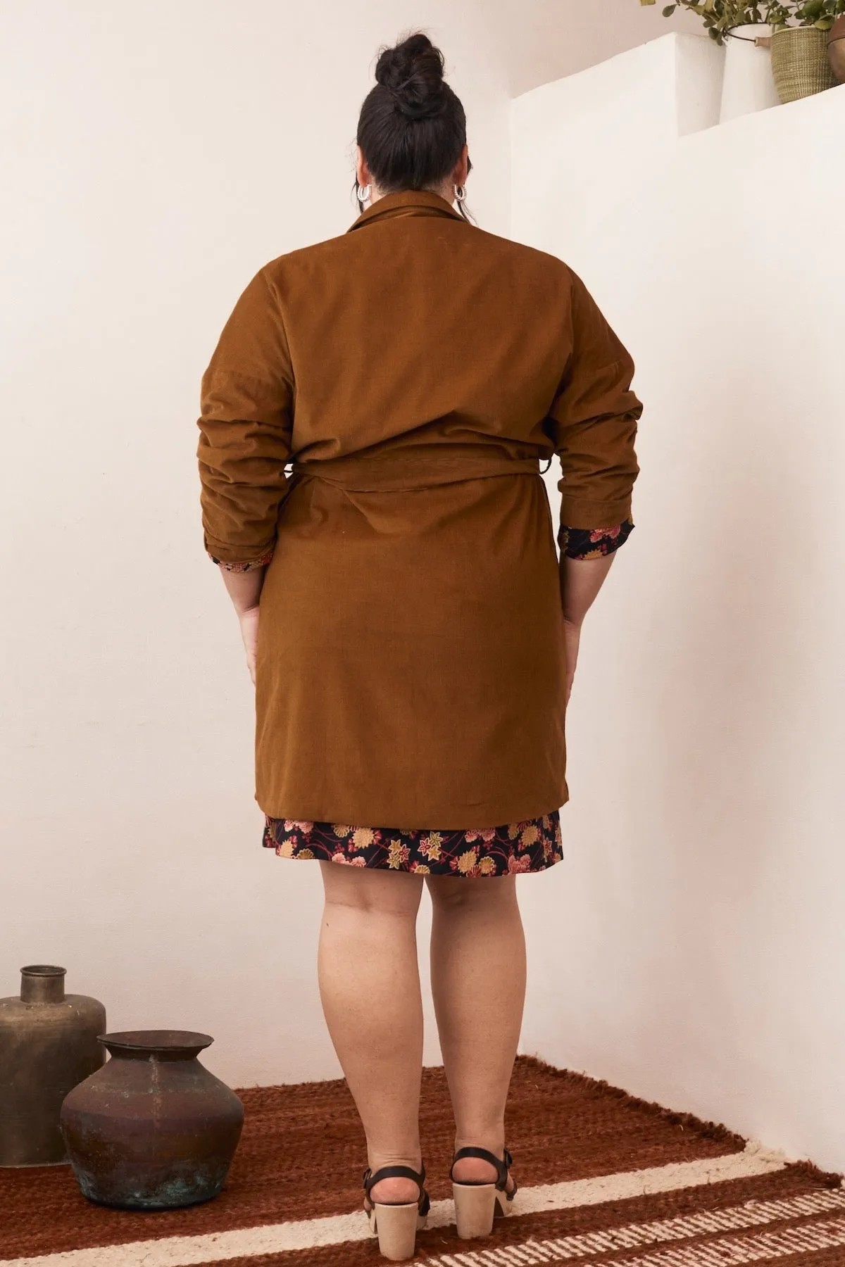 Madison Coat Corduroy - Caramel