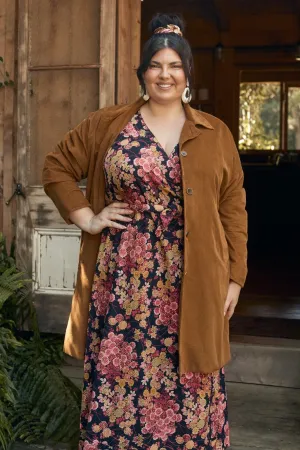Madison Coat Corduroy - Caramel