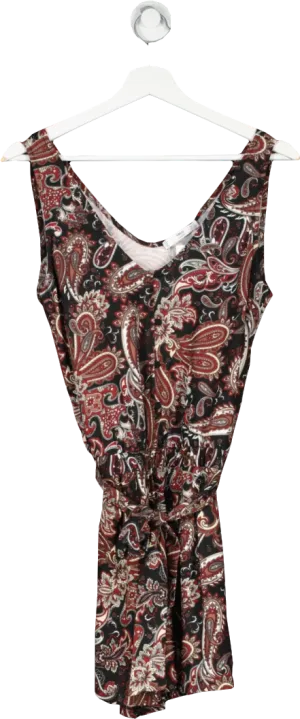 MANGO Red Belted Print Mini Dress BNWT UK S