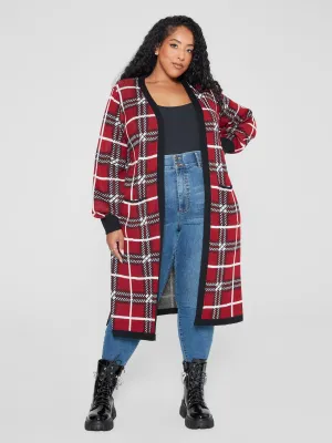 Marguerite Plaid Cardigan Sweater