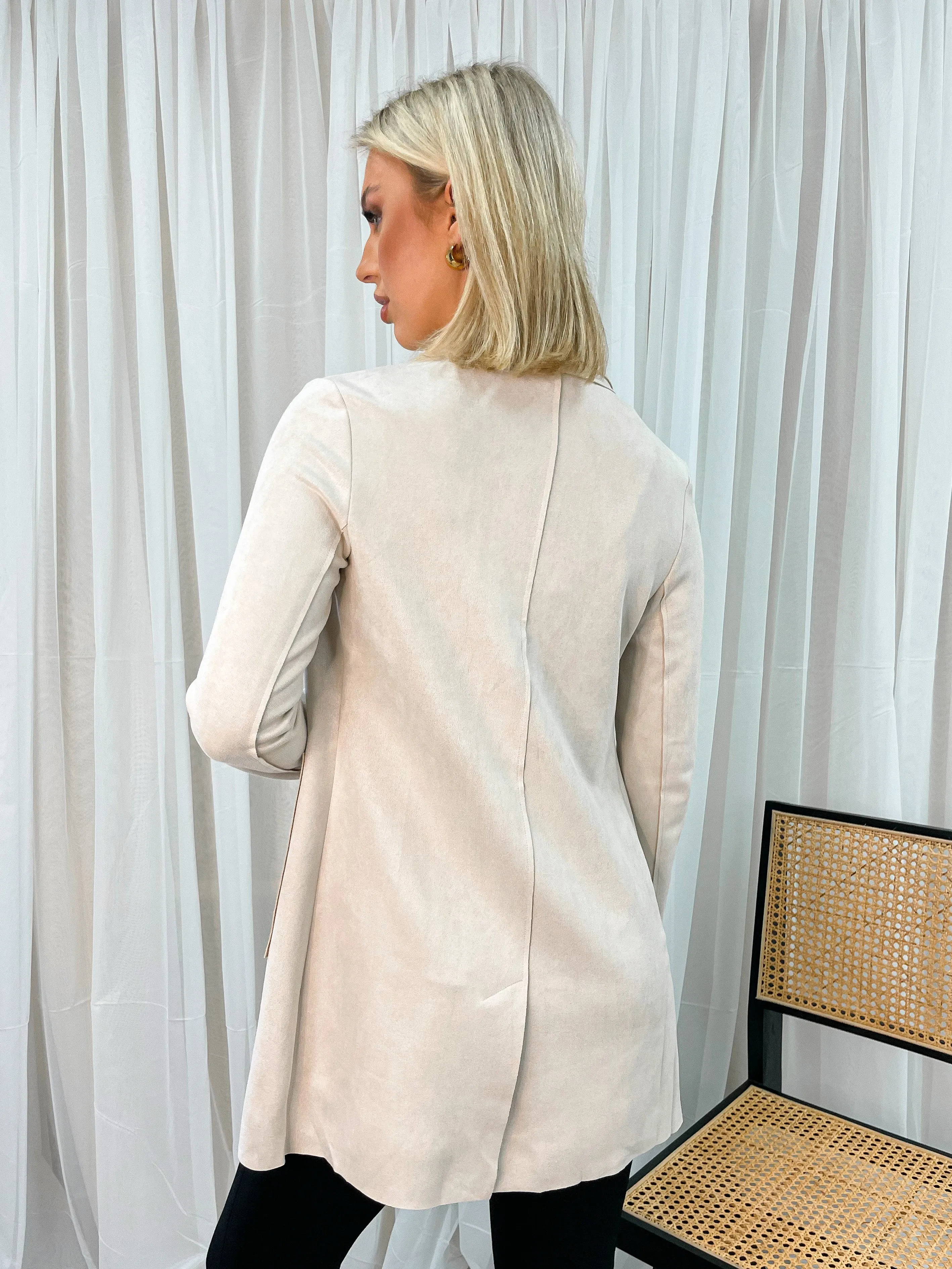 MARRIOT SUEDE JACKET - BLUSH