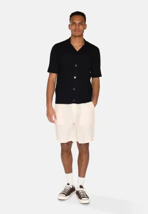 Mason crochet polo shirt 4177 - Black