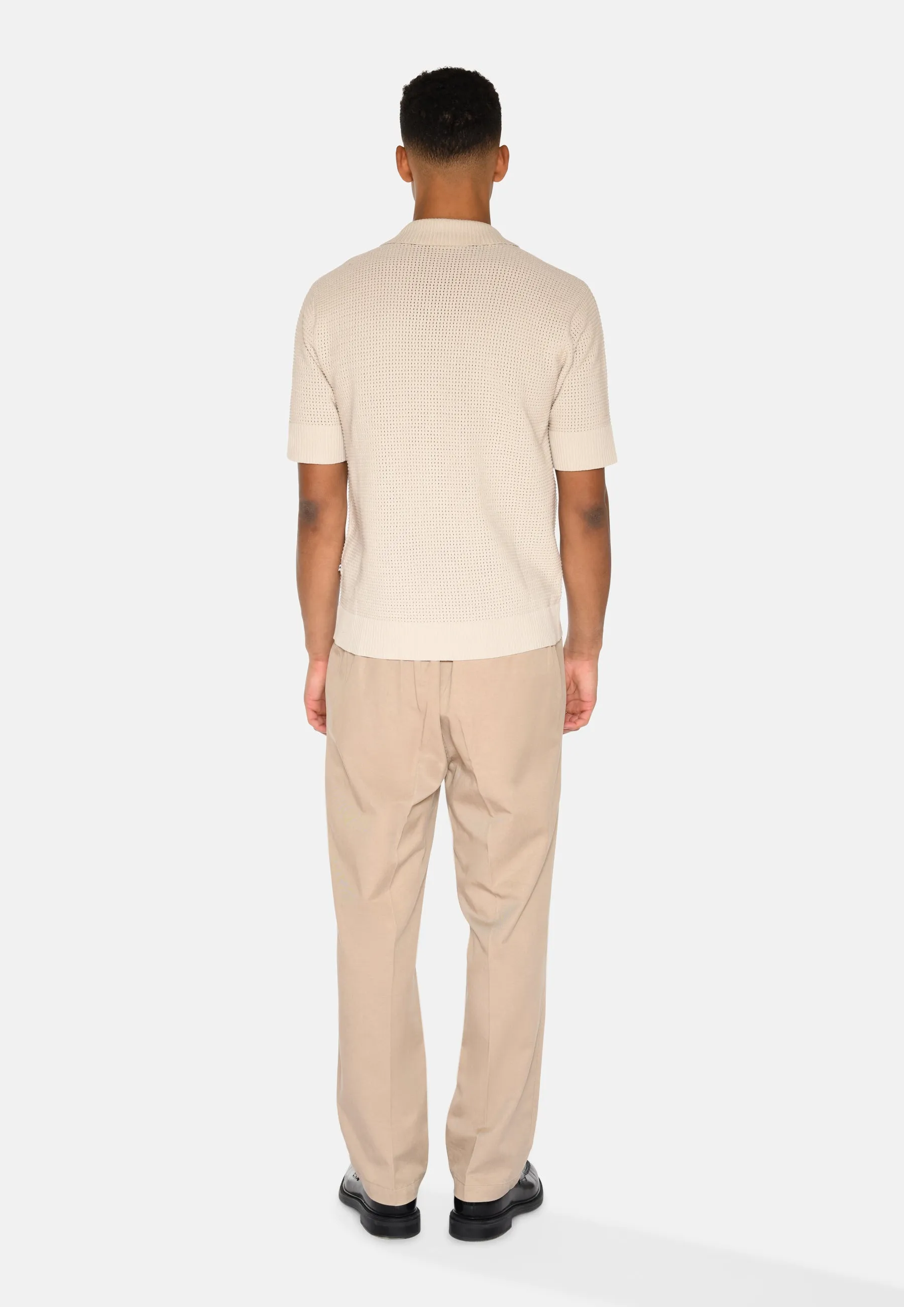 Mason crochet polo shirt 4177 - Rainy Day