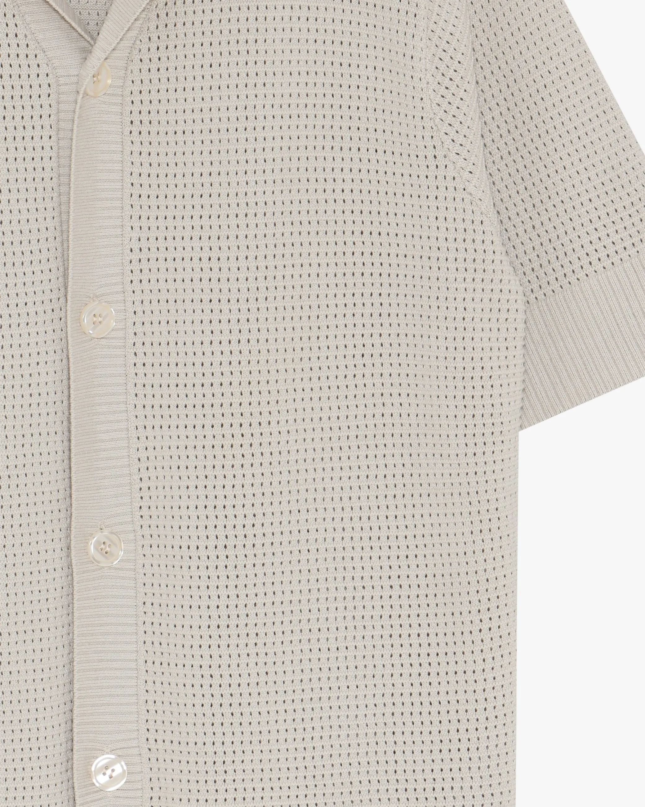 Mason crochet polo shirt 4177 - Rainy Day