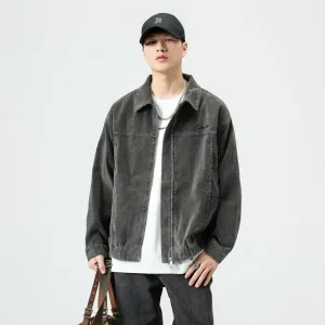 Men's Relaxed-fit Trucker Jacket for Casual Wear