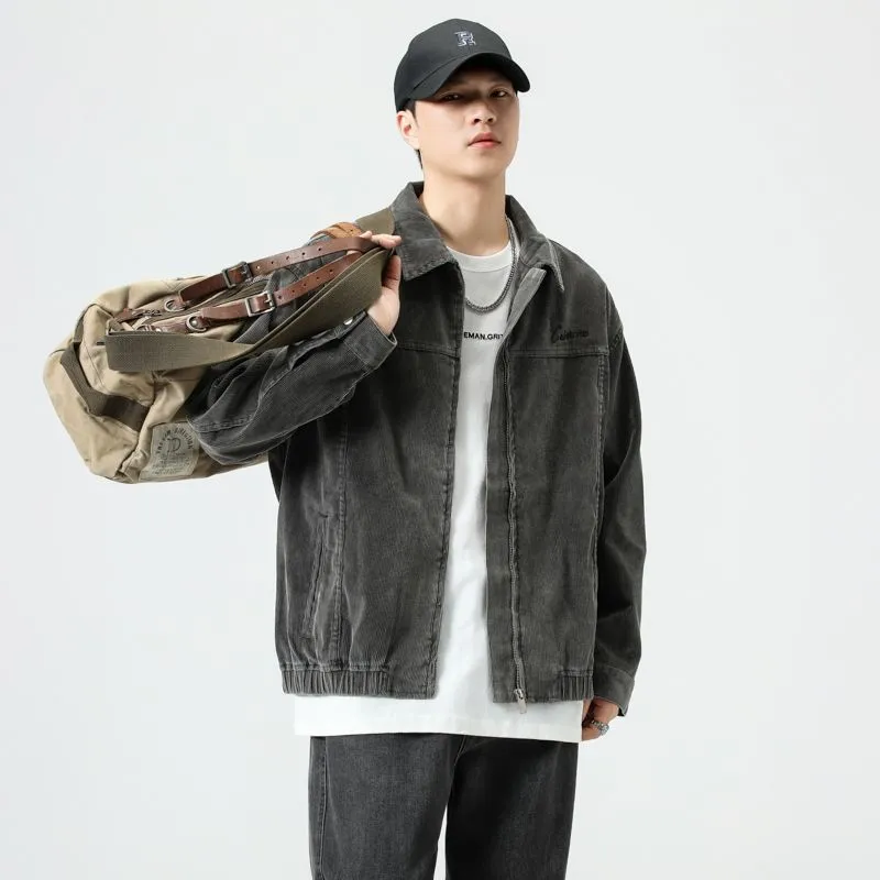 Men's Relaxed-fit Trucker Jacket for Casual Wear