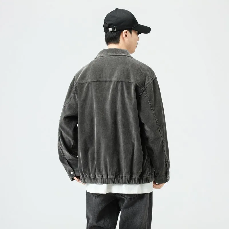 Men's Relaxed-fit Trucker Jacket for Casual Wear