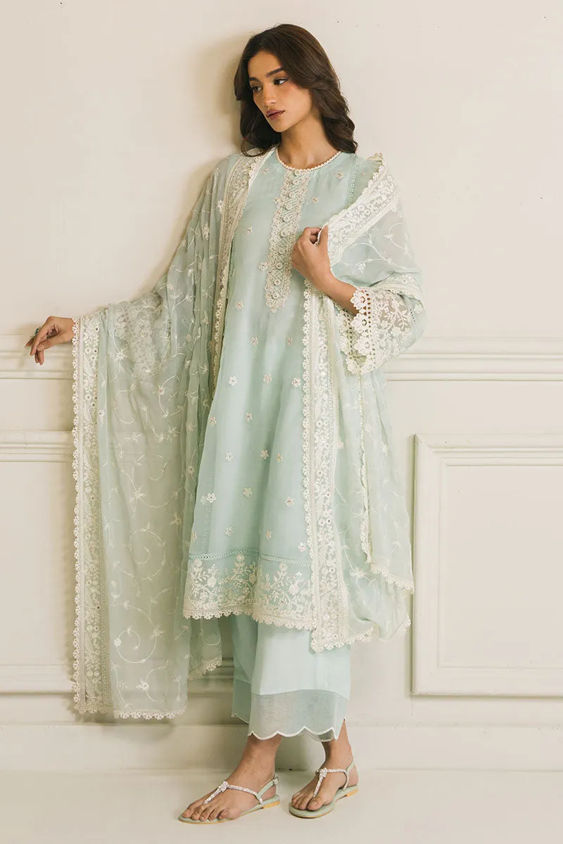 MINT FLO-3 PC (SHIRT, DUPATTA & TROUSER)