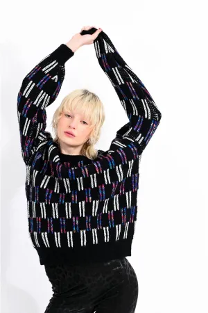 MIXED KNIT SWEATER