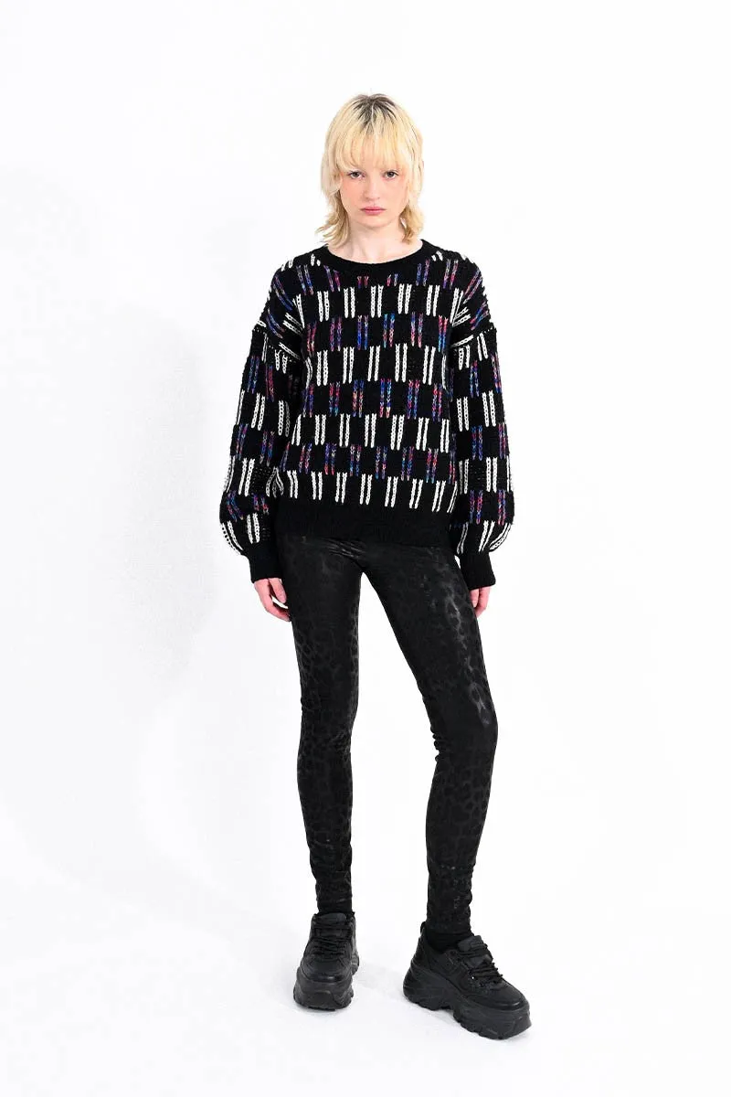 MIXED KNIT SWEATER