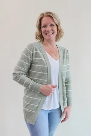 MOLLIE STRIPED CARDIGAN