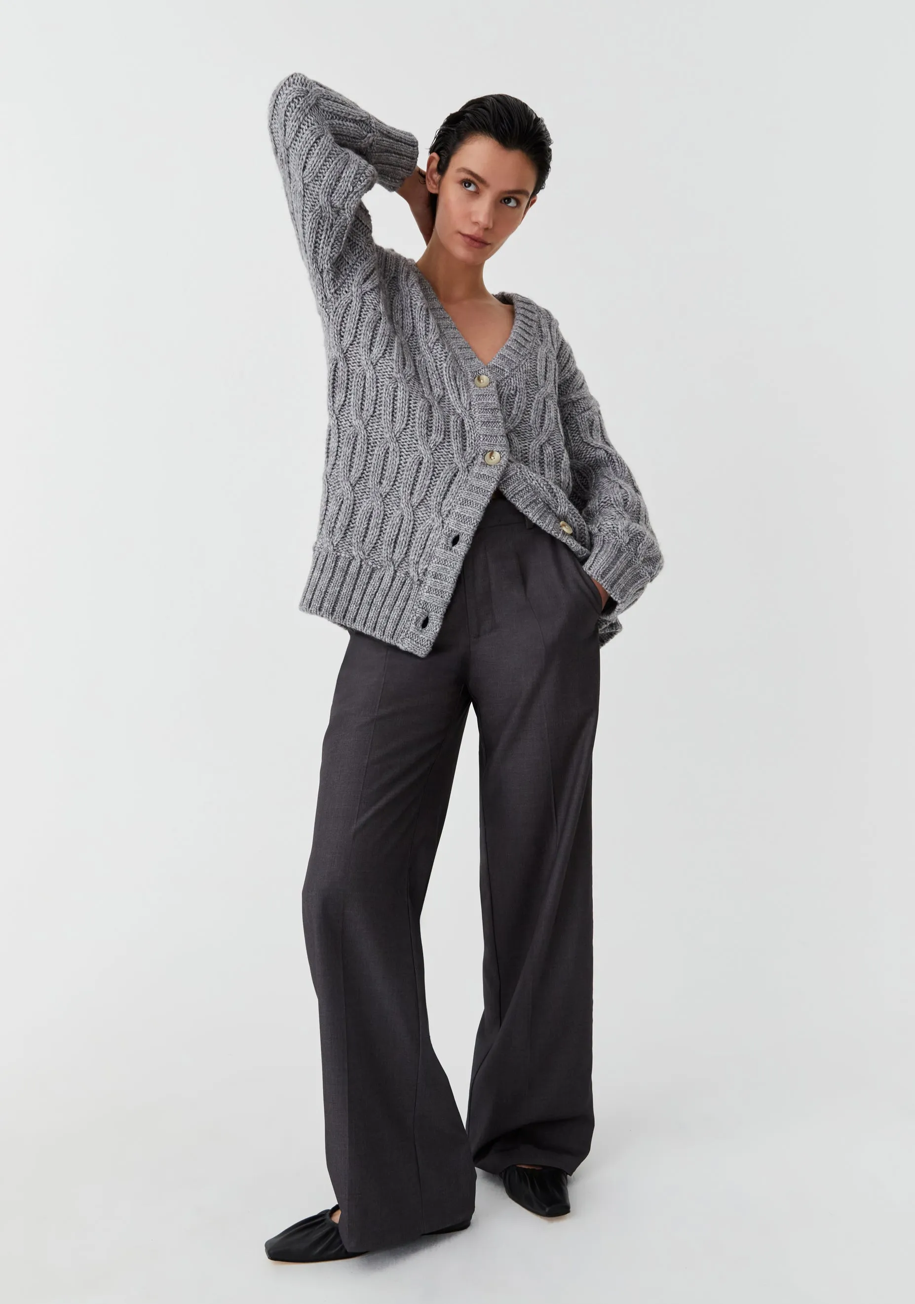 Morrison II EDEN Knit Cardigan - grey
