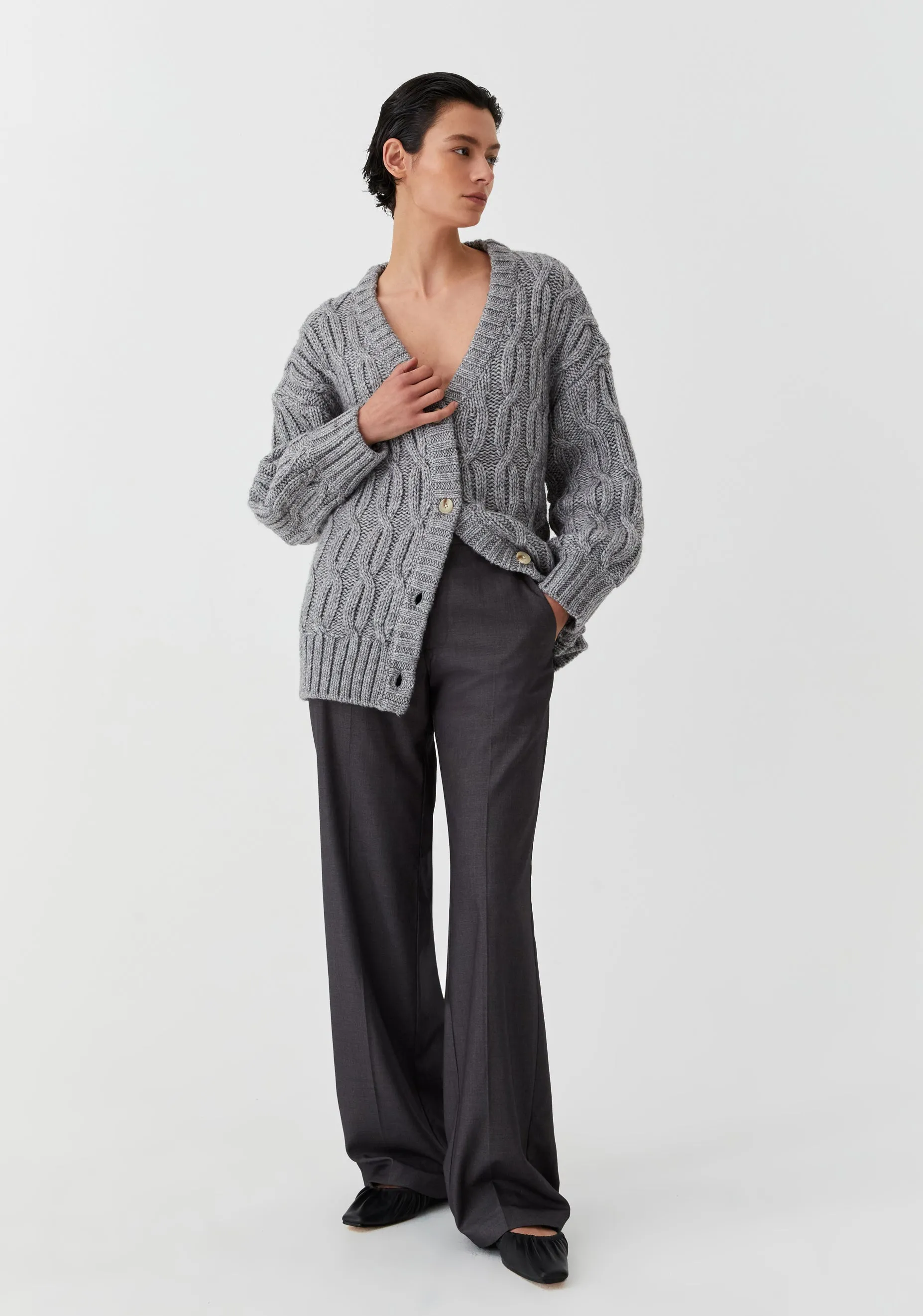 Morrison II EDEN Knit Cardigan - grey