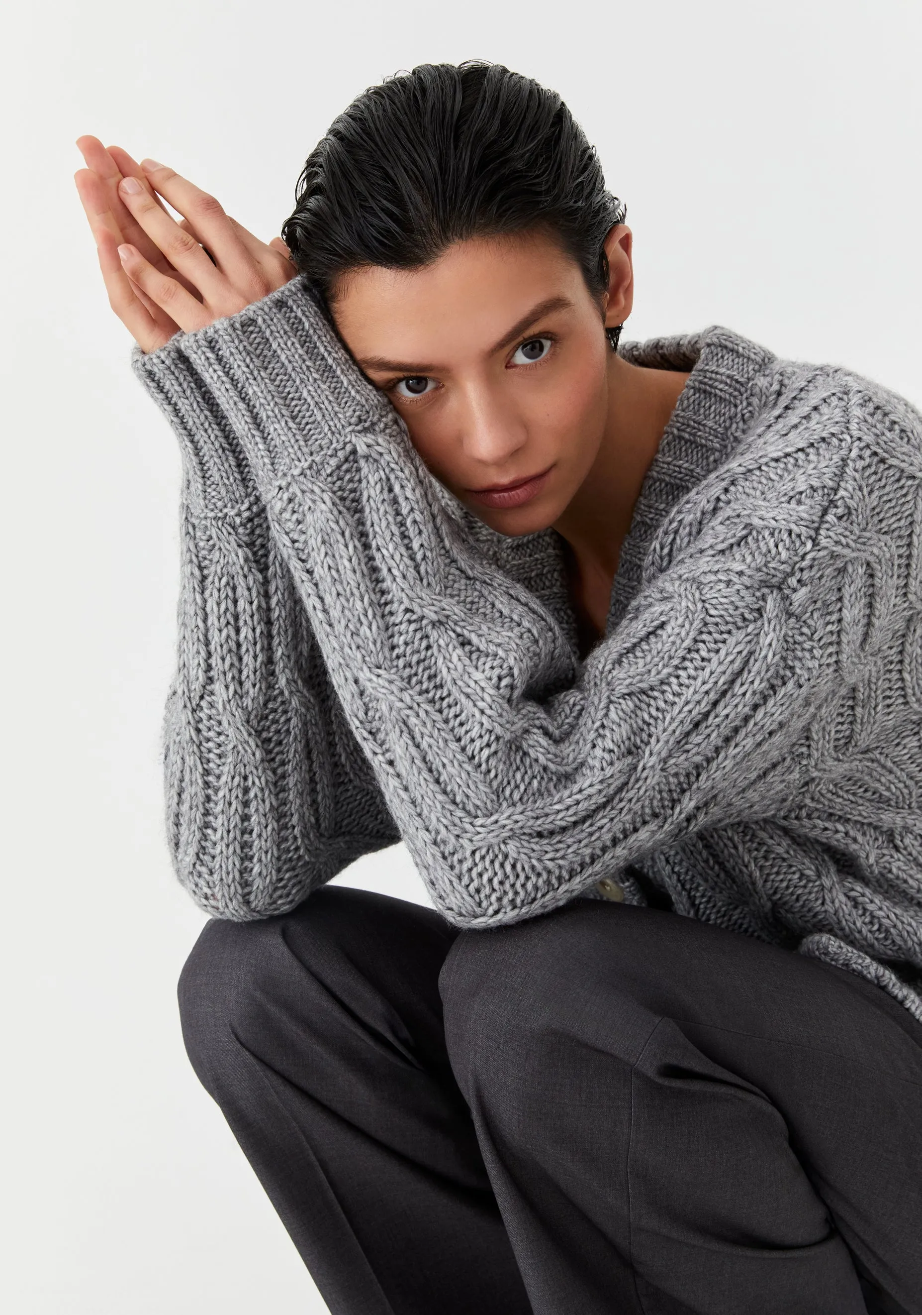 Morrison II EDEN Knit Cardigan - grey