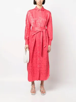 MSGM Belted Shirt Dress