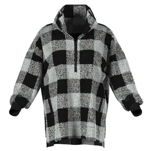 Nancy - White Black Plaid