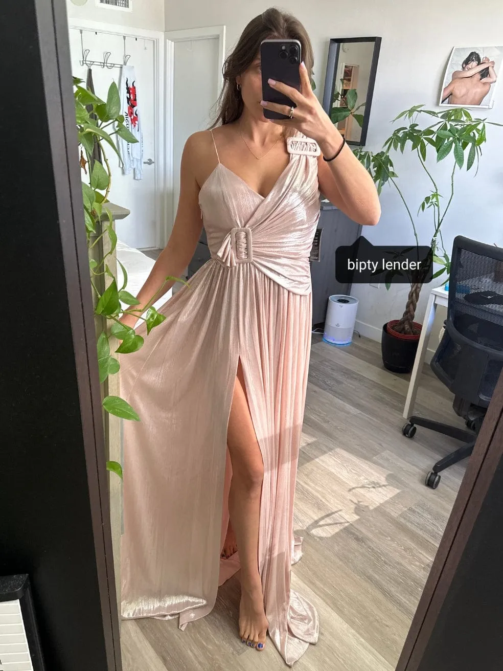 Natalie Dress in Baby Pink