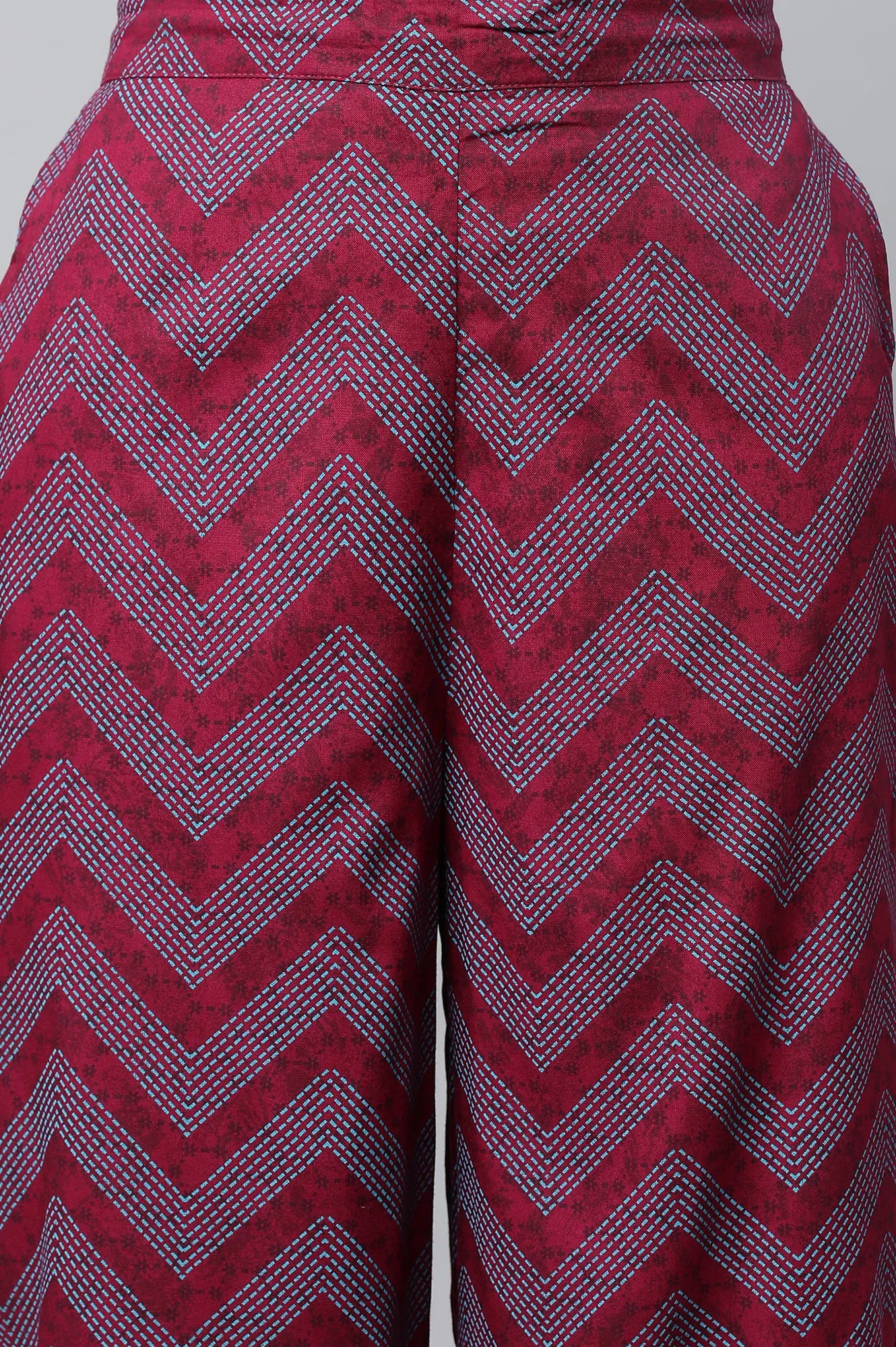 Natural Printed kurta with Culottes Set
