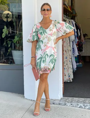 Obsessed Puff Sleeve Dress - Floral