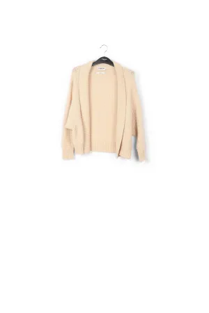 Off-white big sleeves knit cardigan