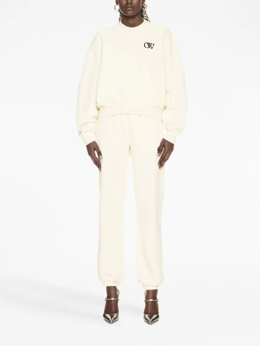 Off White Sweaters Beige