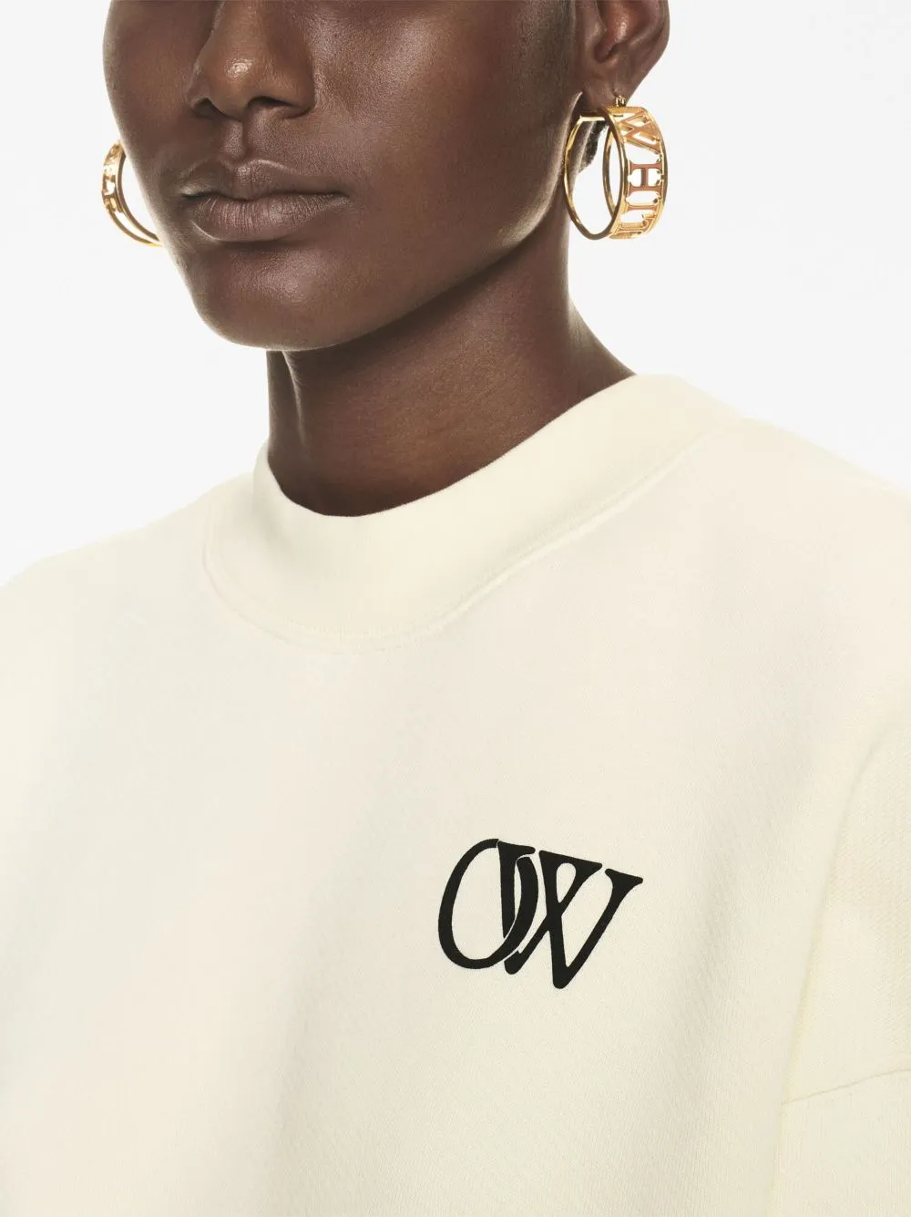 Off White Sweaters Beige
