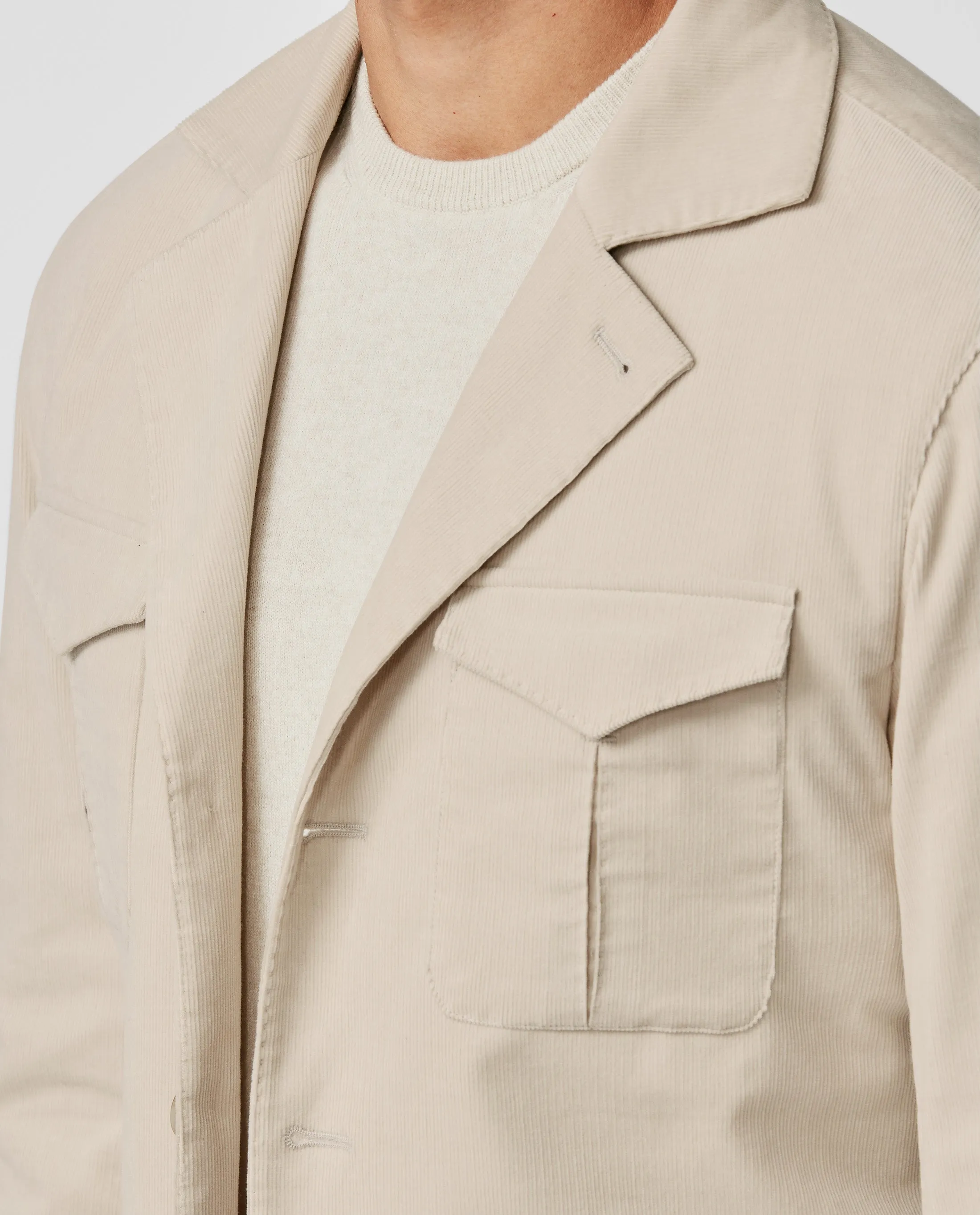 Olimpias Light Sand Cotton & Lyocell Corduroy Stretch