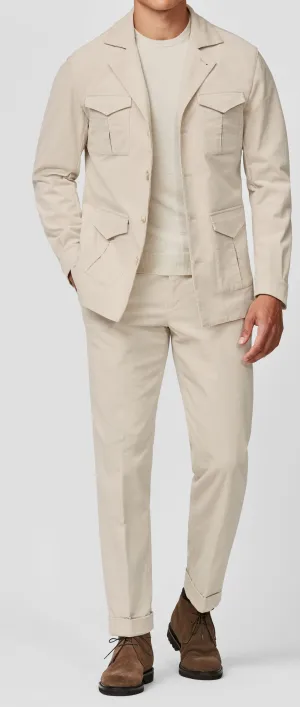 Olimpias Light Sand Cotton & Lyocell Corduroy Stretch