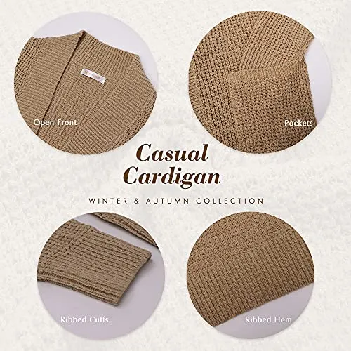 Open Front Knitted Cardigan