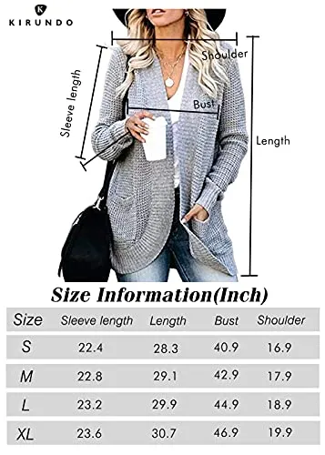 Open Front Knitted Cardigan