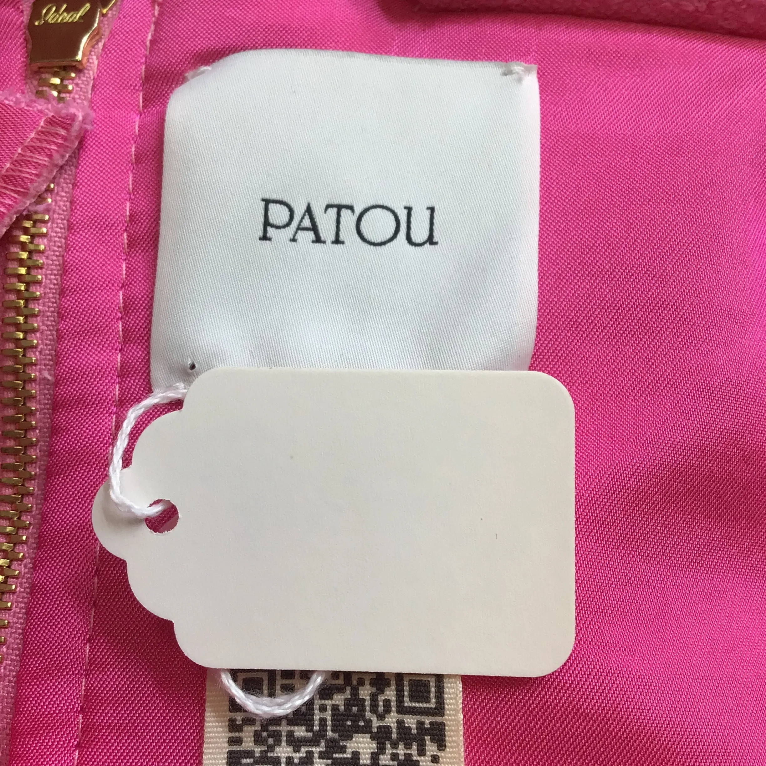 Patou Begonia Pink Cotton-Blend Tweed Corsage Belted Mini Dress