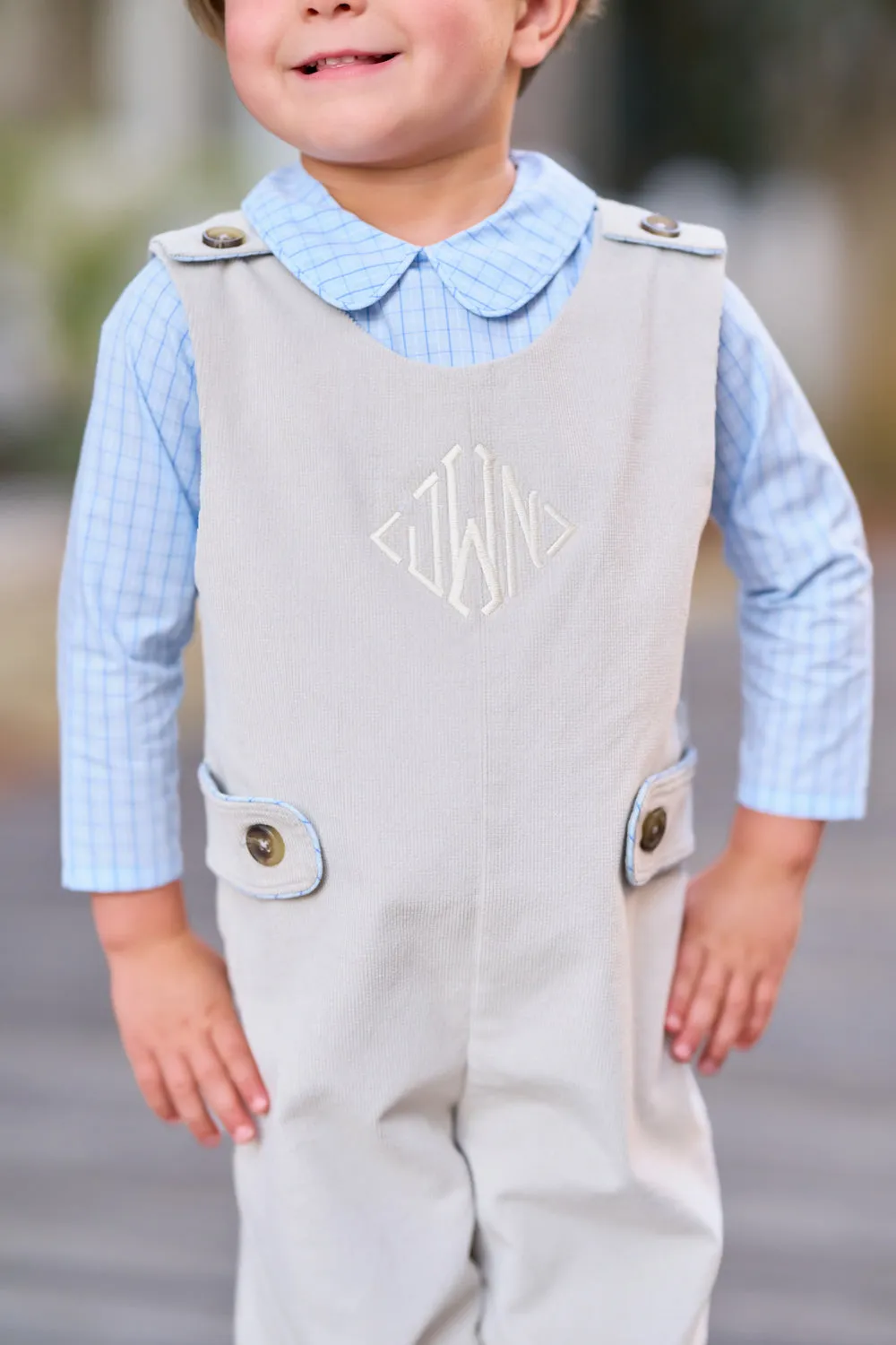 Peter Pan Collar Shirt & Onesie (Long Sleeve Woven) - Get in Line