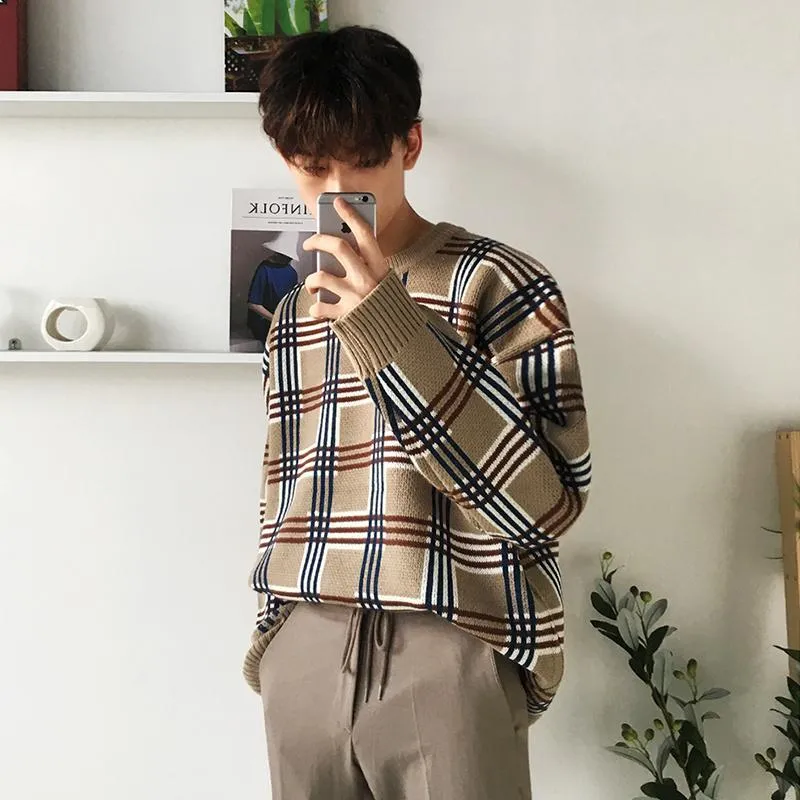 Plaid Loose Sweater