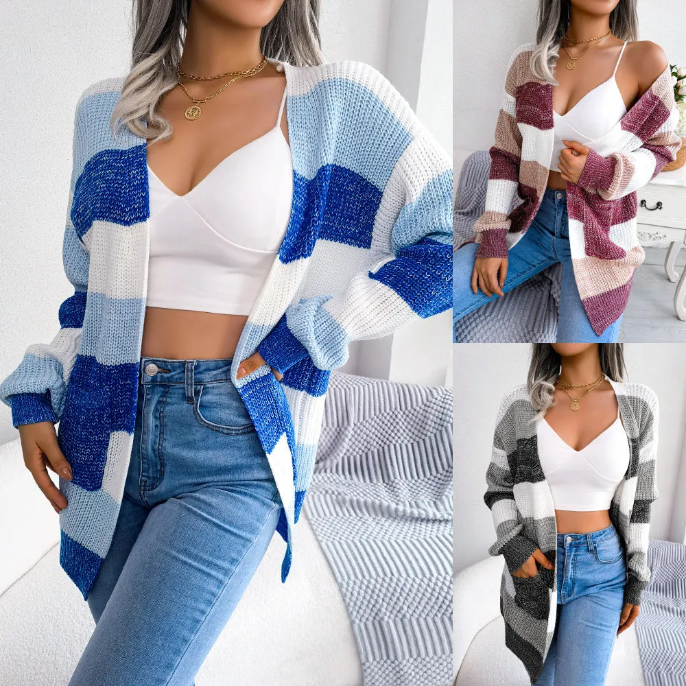 Plaid Sweater Cardigan