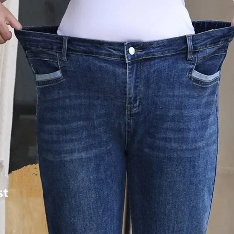 Plus size 6XL 5XL High Waisted Loose Classic