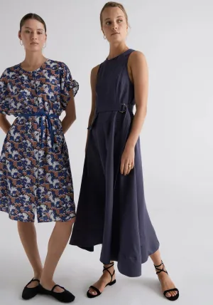 Pol Clothing - Riley Belted Dress - Indigo