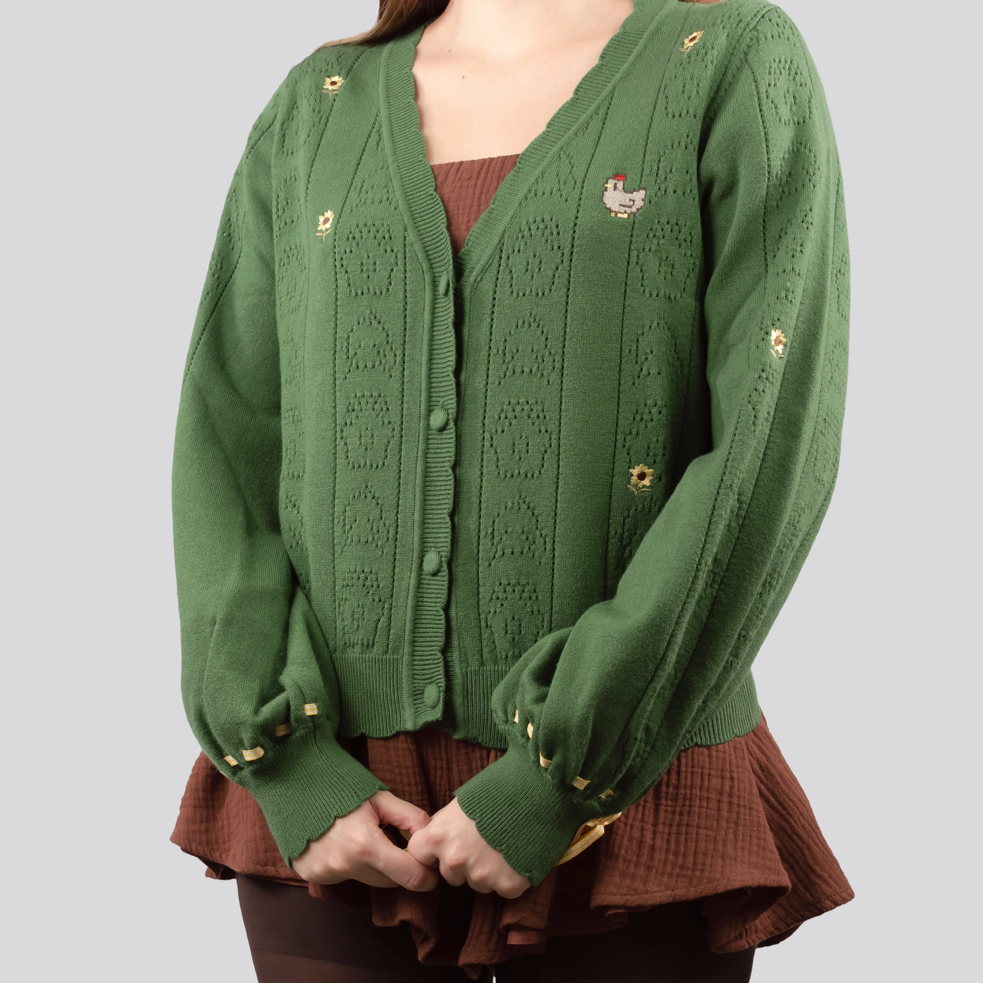 [PREORDER] Stardew Valley pointelle Cardigan