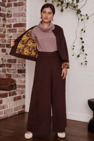 Priya Jacket Corduroy - Cacao & Sunflower