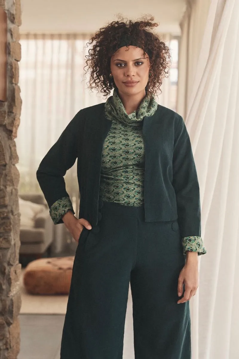 Priya Jacket Corduroy - Emerald