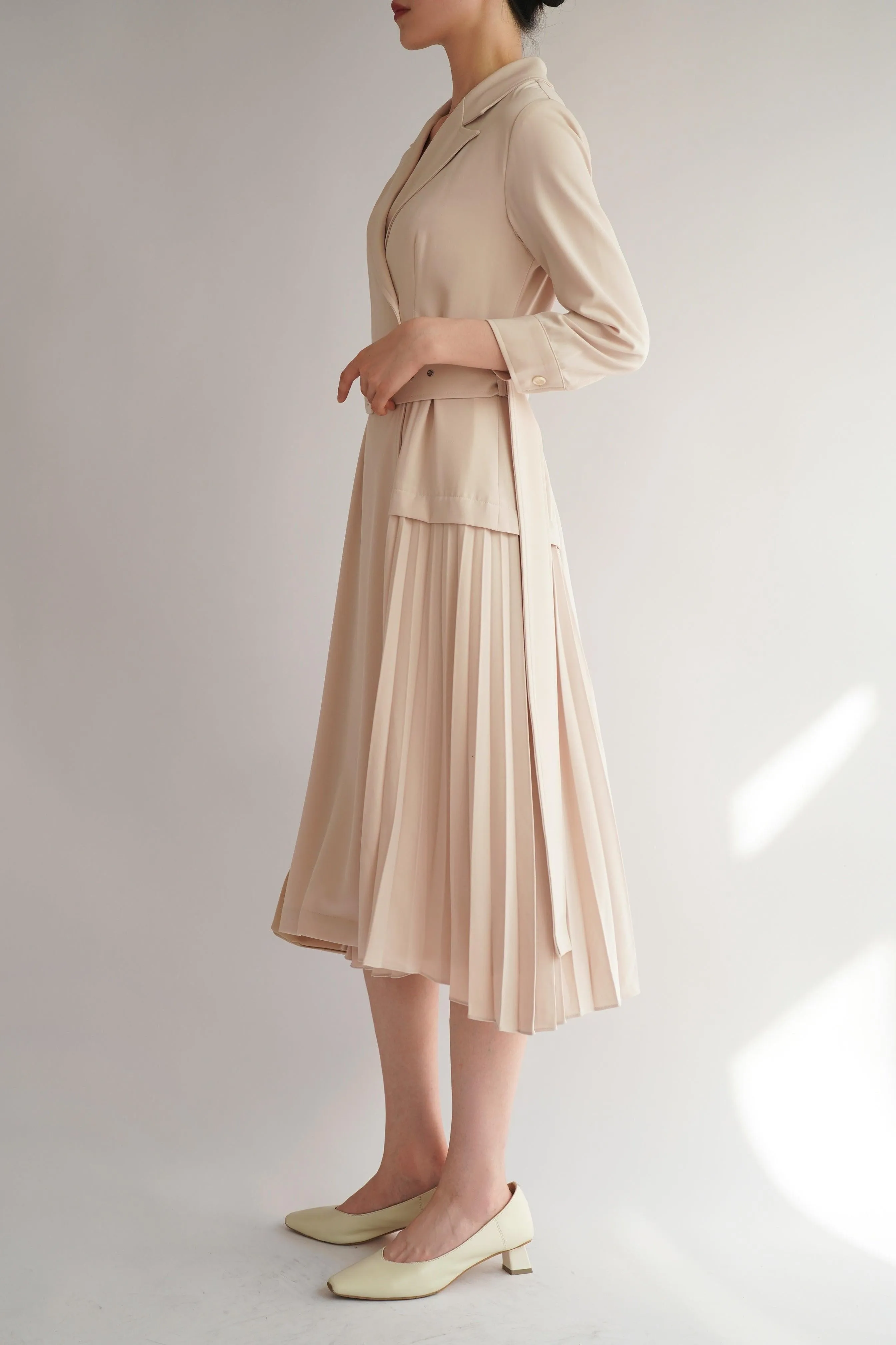 Rebecca Belted Midi Dress