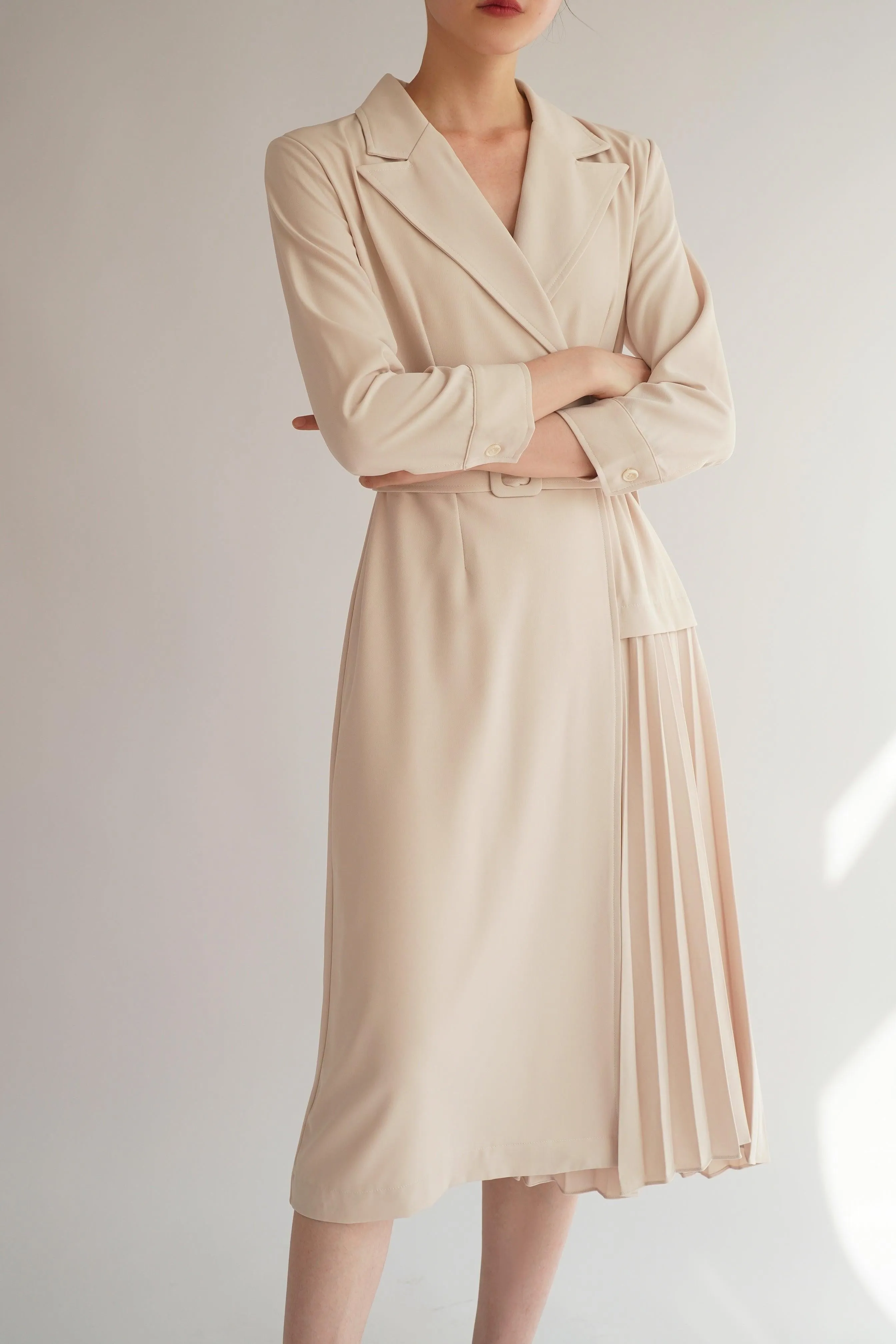 Rebecca Belted Midi Dress