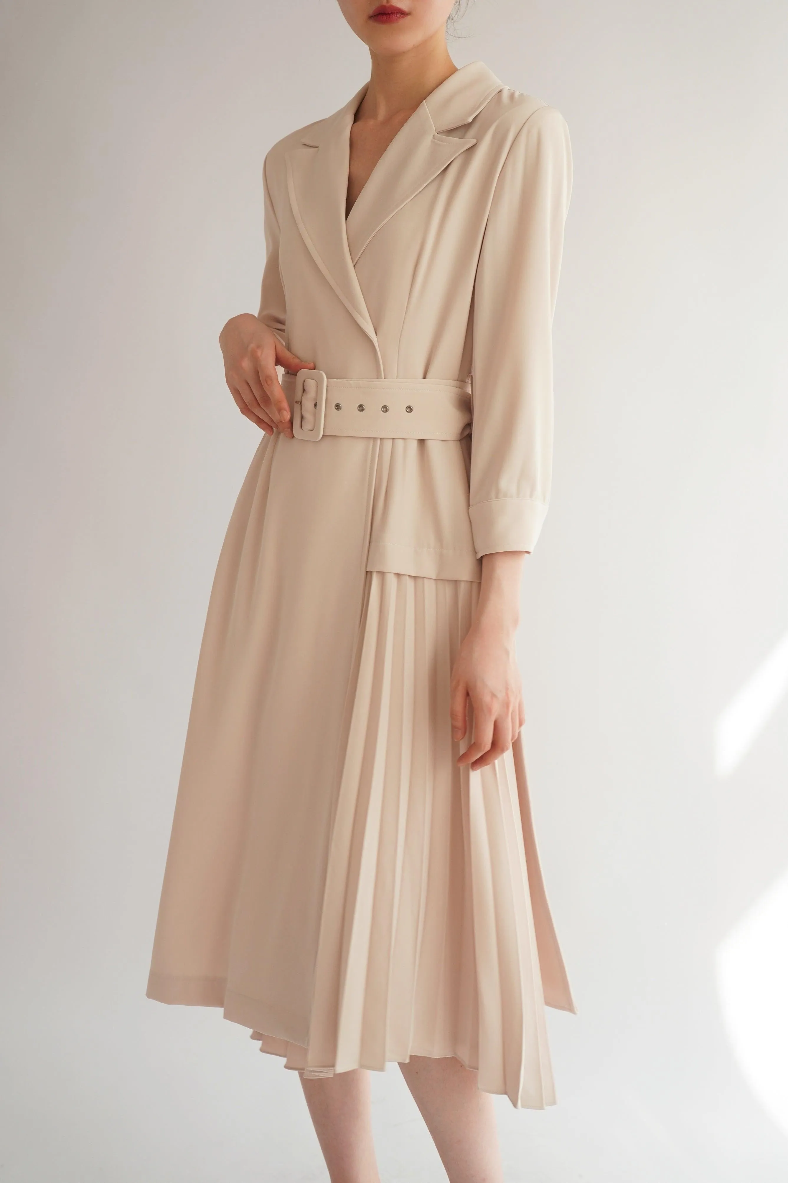 Rebecca Belted Midi Dress