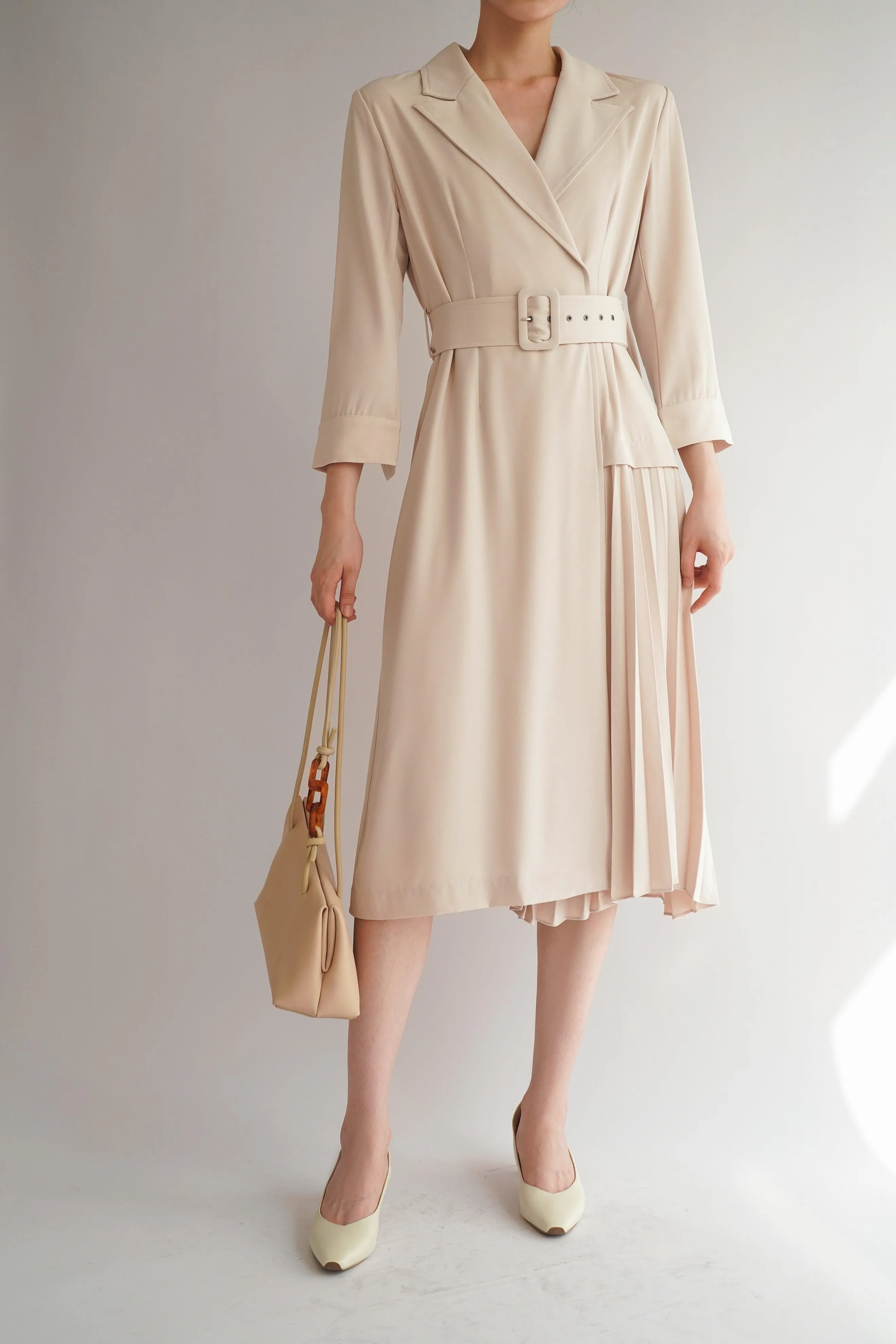 Rebecca Belted Midi Dress