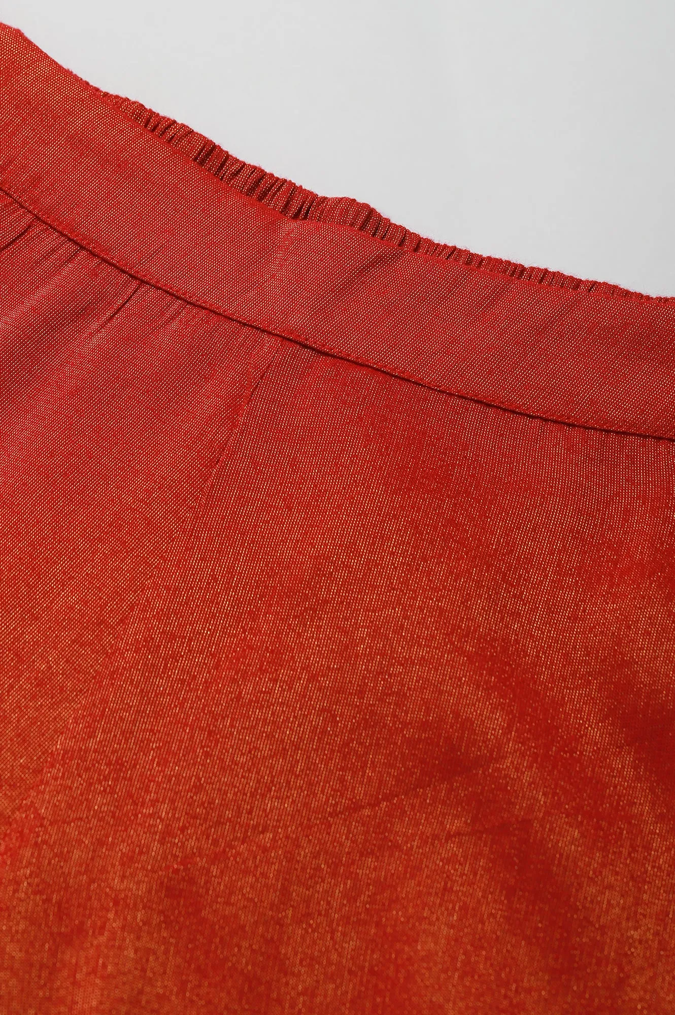 Red Ankle Length Festive Culottes